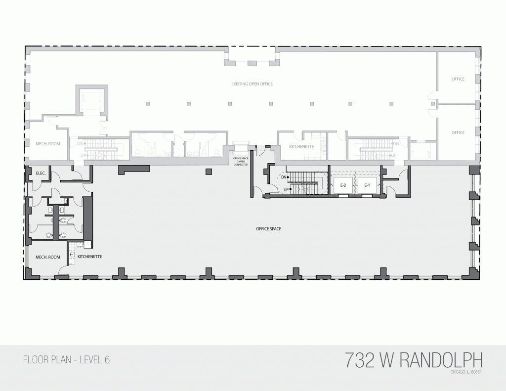 732 W Randolph Level 6 Floor Plan